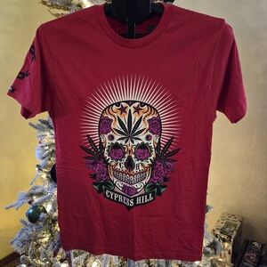 Cypress Hill x Crooks & Castles Red Graphic Tee - Small